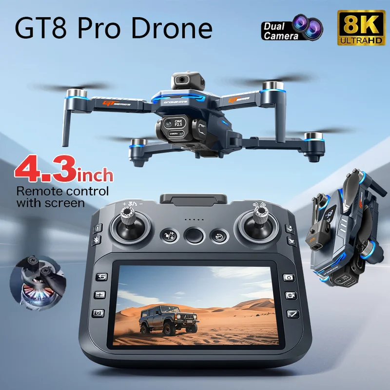 Drone Camera Night Vision - 2026 New GT8 Drone GPS 8K