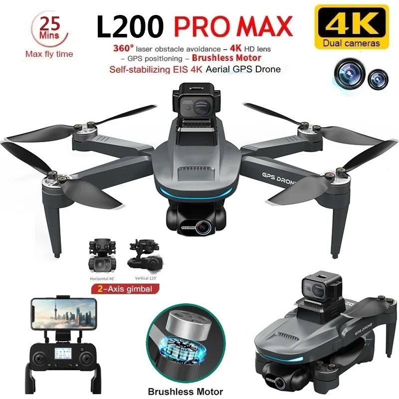 L200 PRO MAX Drone 4K 2-Axis P - Drone Camera Night Vision avis et prix