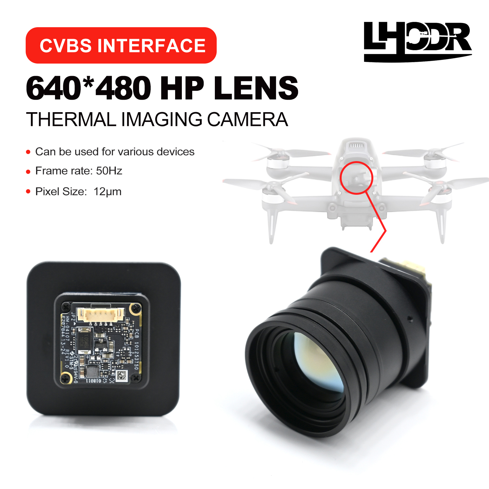 30mm 640x480 pix Drone thermal - Drone Camera Lens avis et prix