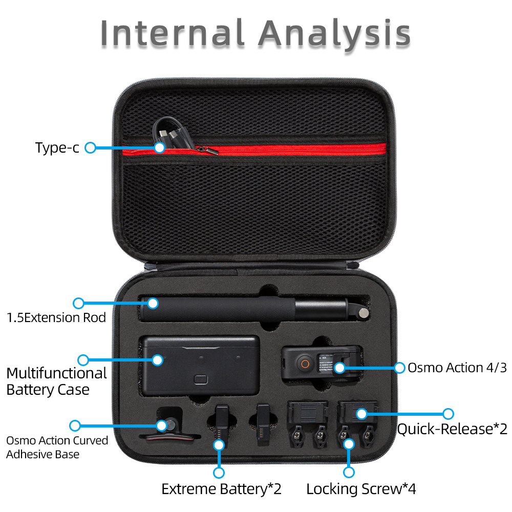 For DJI Osmo Action 4 Storage  - Drone Camera Action avis et prix