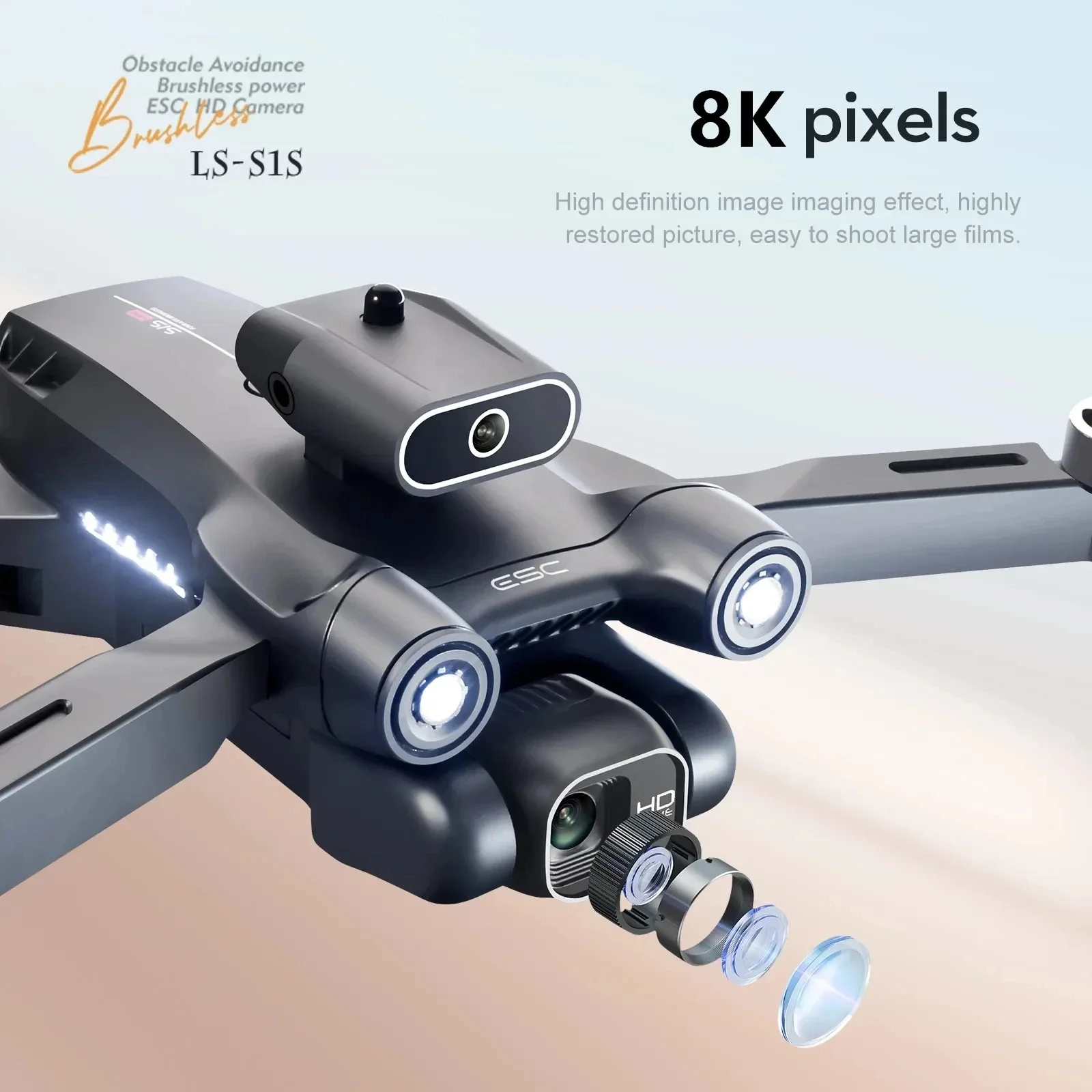New S1S 5G GPS Drone Camera 8K - Drone Camera Professional avis et prix