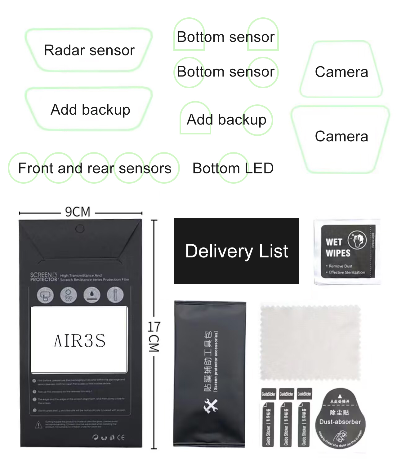​Lens Sensor Protective Film f - Drone Camera Filter avis et prix