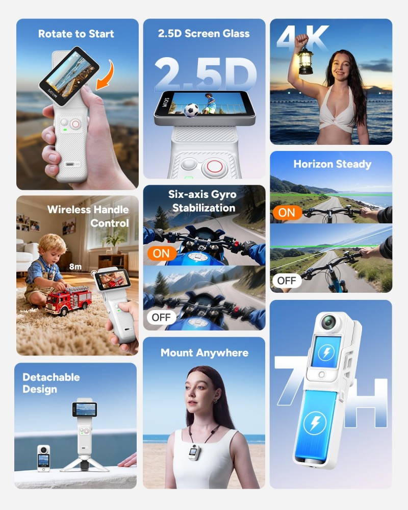 SJCAM New White C400 Pocket Ha - Drone Camera Action avis et prix