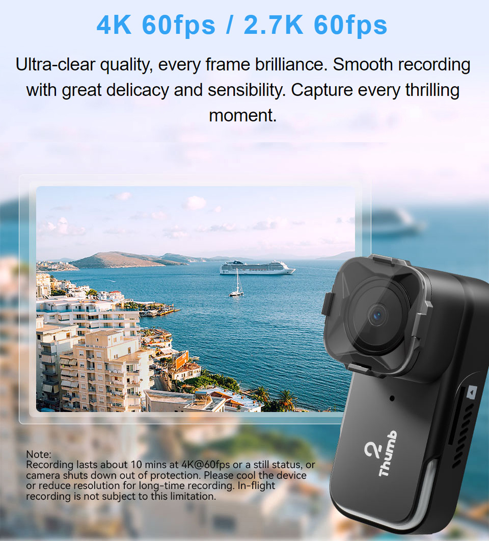 New Version RunCam Thumb 2 4K  - Drone Camera Hd avis et prix