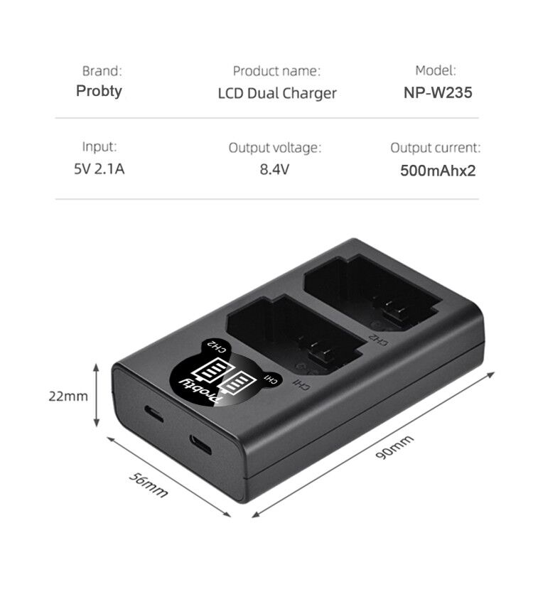 2200mAh NP-W235 NP W235 Batter - Drone Camera Action avis et prix