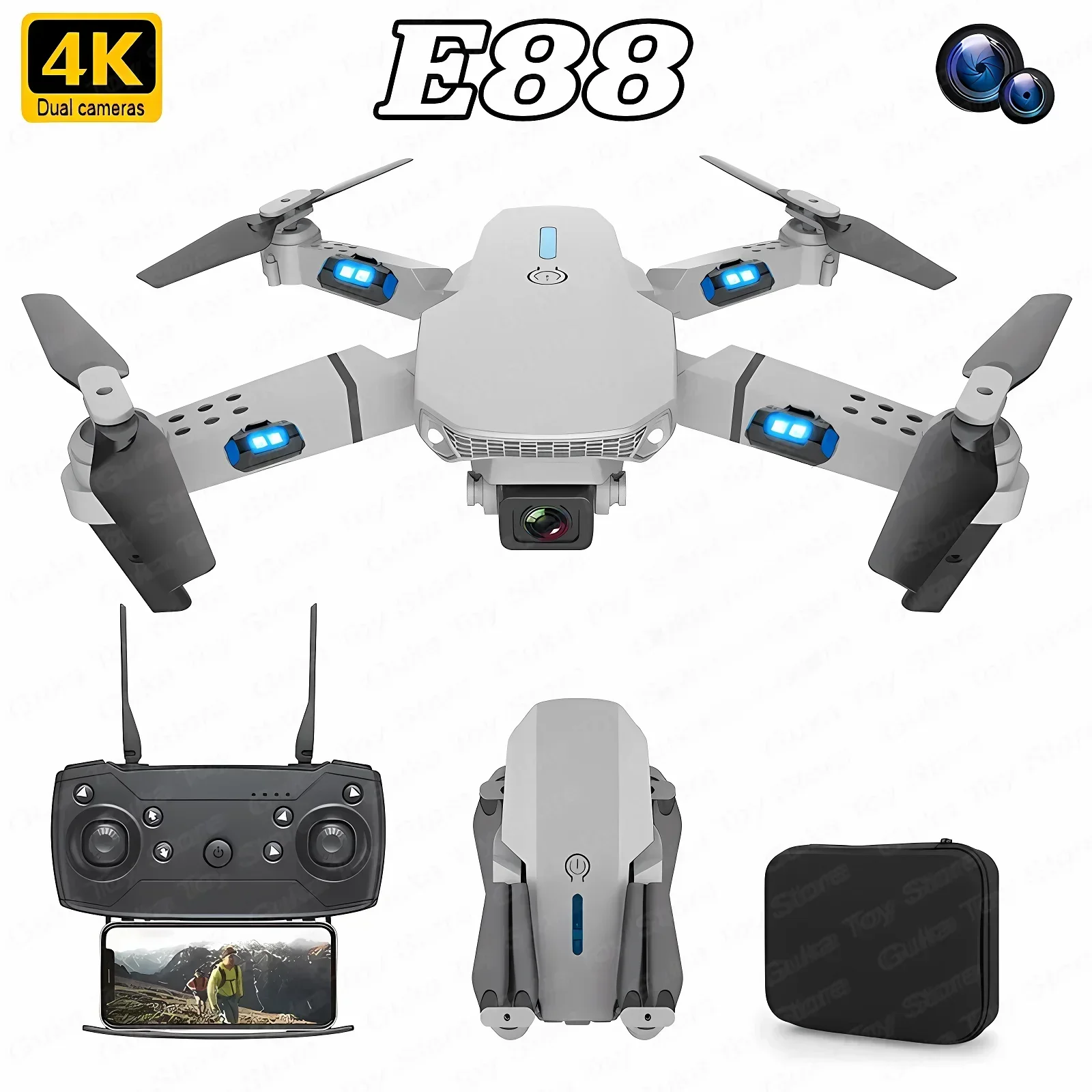 E88 Pro WIFI FPV Drone Wide An - Drone Camera Night Vision avis et prix