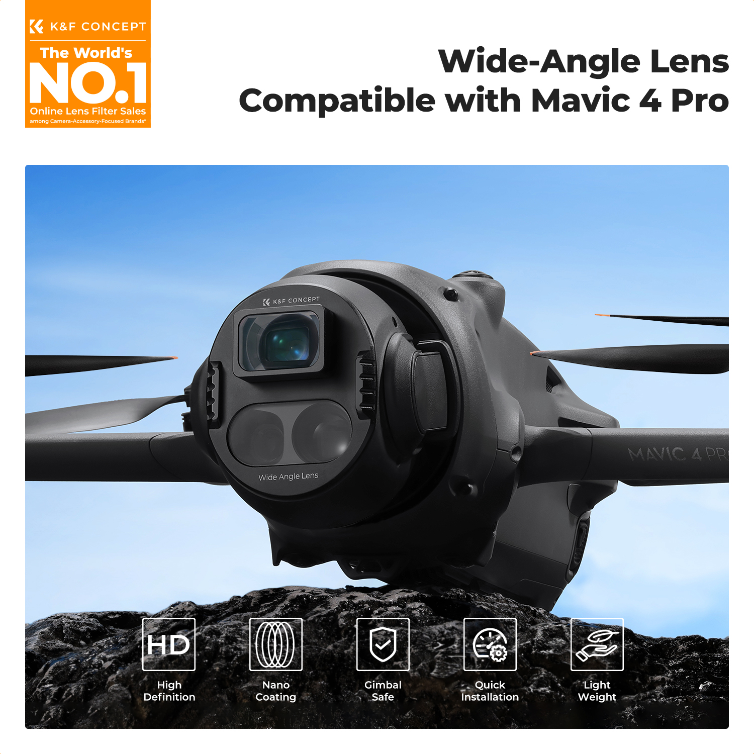 K&F Concept Wide-Angle Lens fo - Drone Camera Wide Angle avis et prix