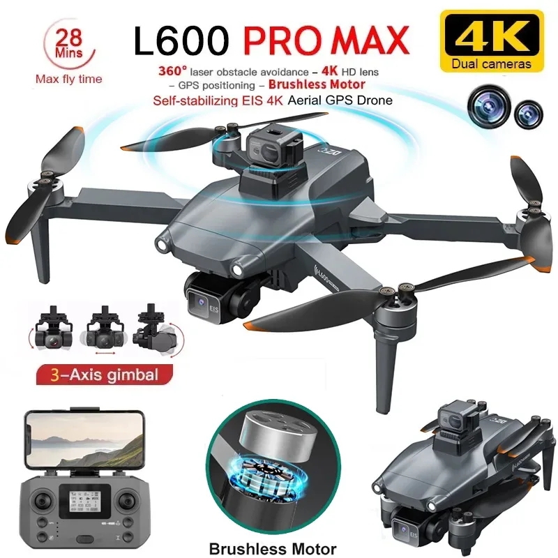 L600 PRO MAX GPS Drone Profess - Drone Camera Hd avis et prix