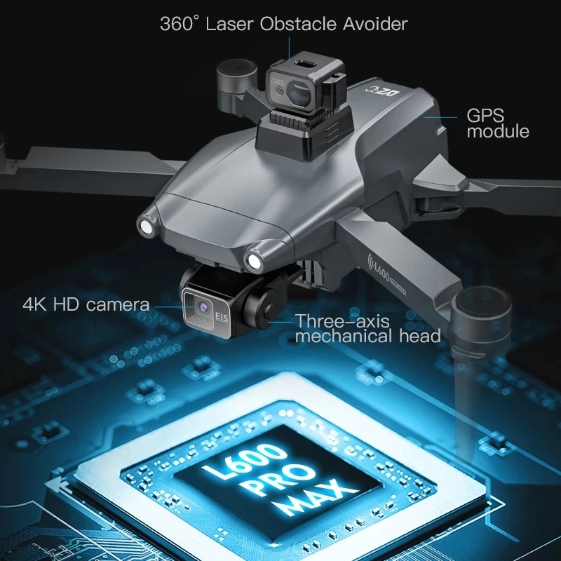 L600 PRO MAX GPS Drone Profess - Drone Camera Hd avis et prix