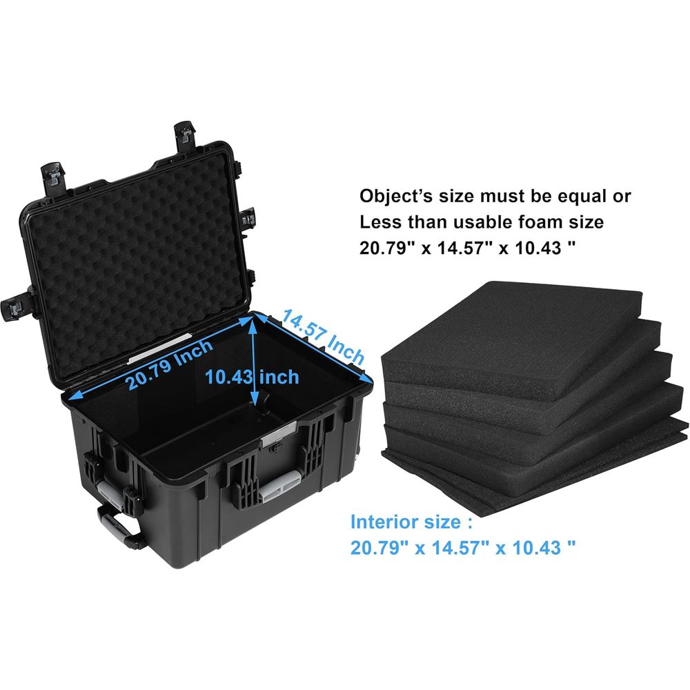 24.5 Rolling Waterproof Case w - Drone Camera Waterproof avis et prix