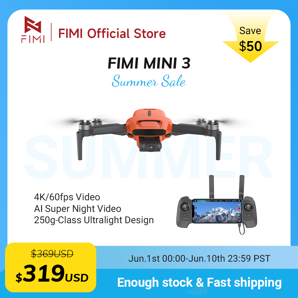 FIMI MINI 3 Camere drone 4K 60 - Drone Camera With Gimbal avis et prix