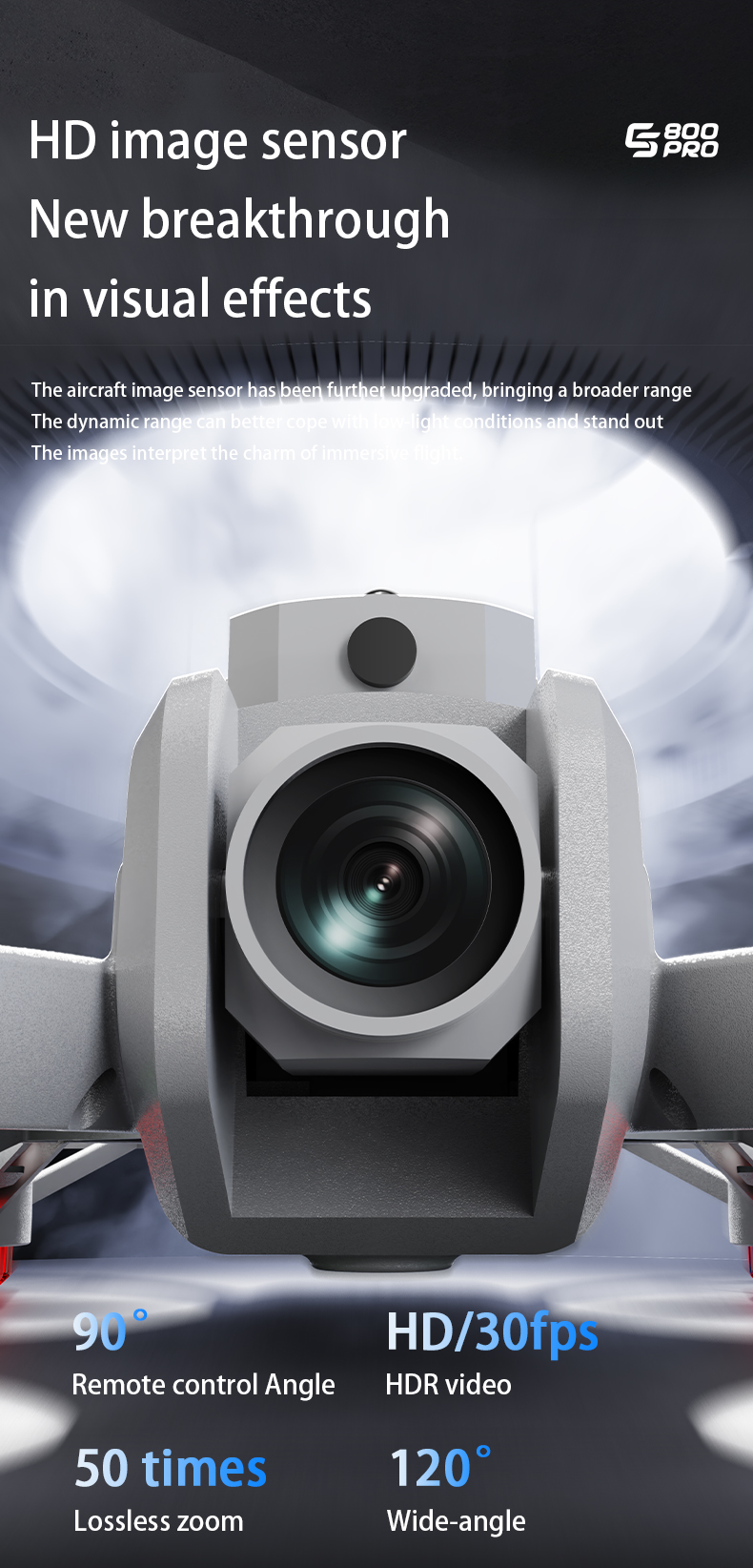 ES800PRO Drones 12.5CM Screen  - Drone Camera Vlog avis et prix