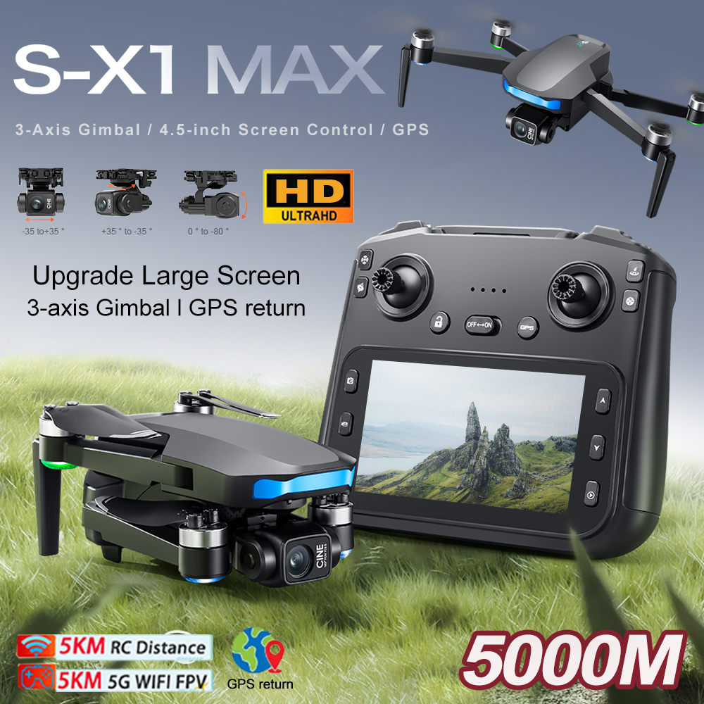 New S-X1 MAX Drone GPS 8K Prof - Drone Camera With Gimbal avis et prix