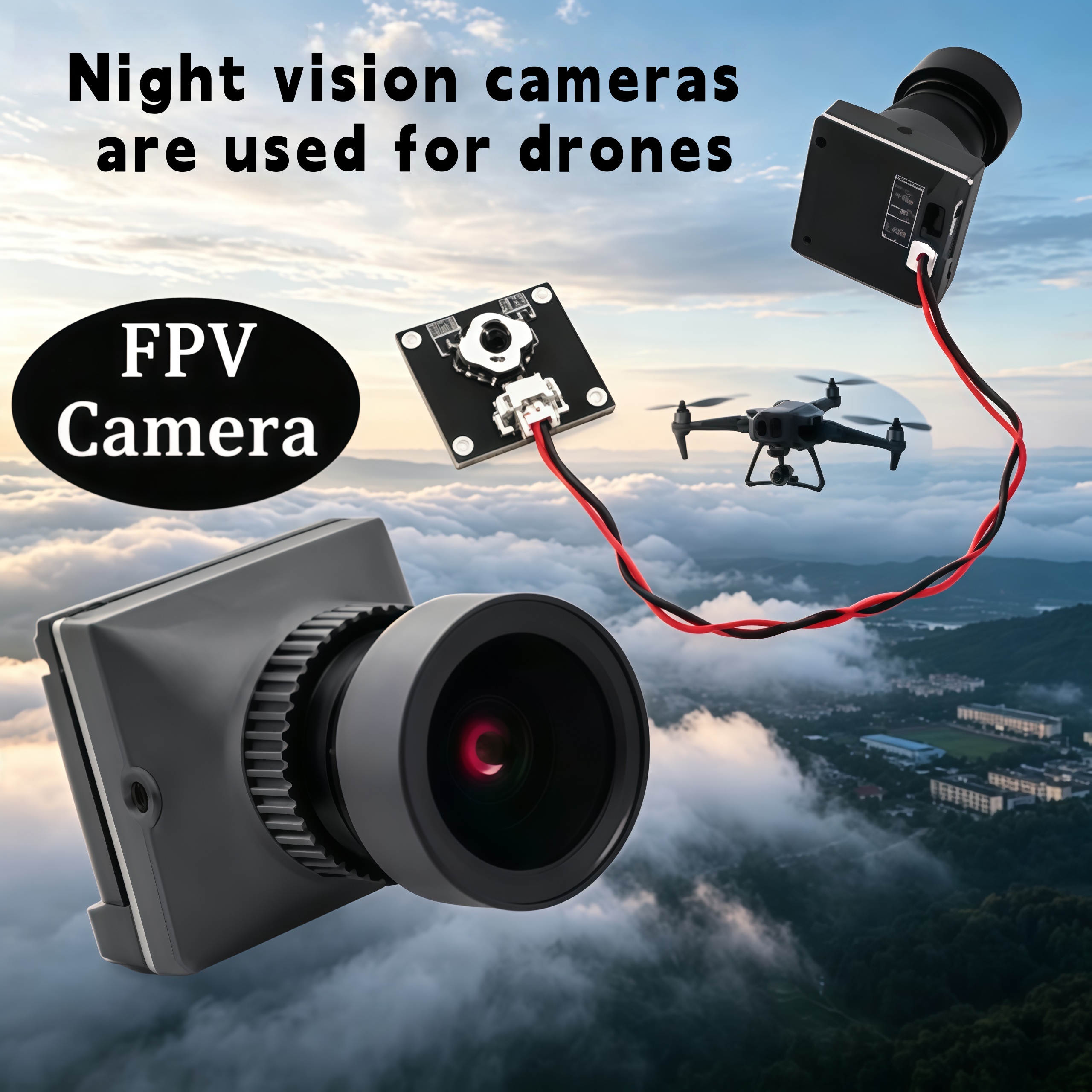 1500TVL HD CADDX Snail FPV Cam - Drone Camera Night Vision avis et prix