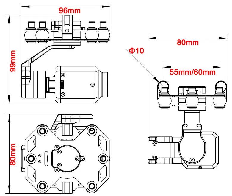 Tarot TL3T20 3-axis Gimbal 640 - Drone Camera Thermal avis et prix