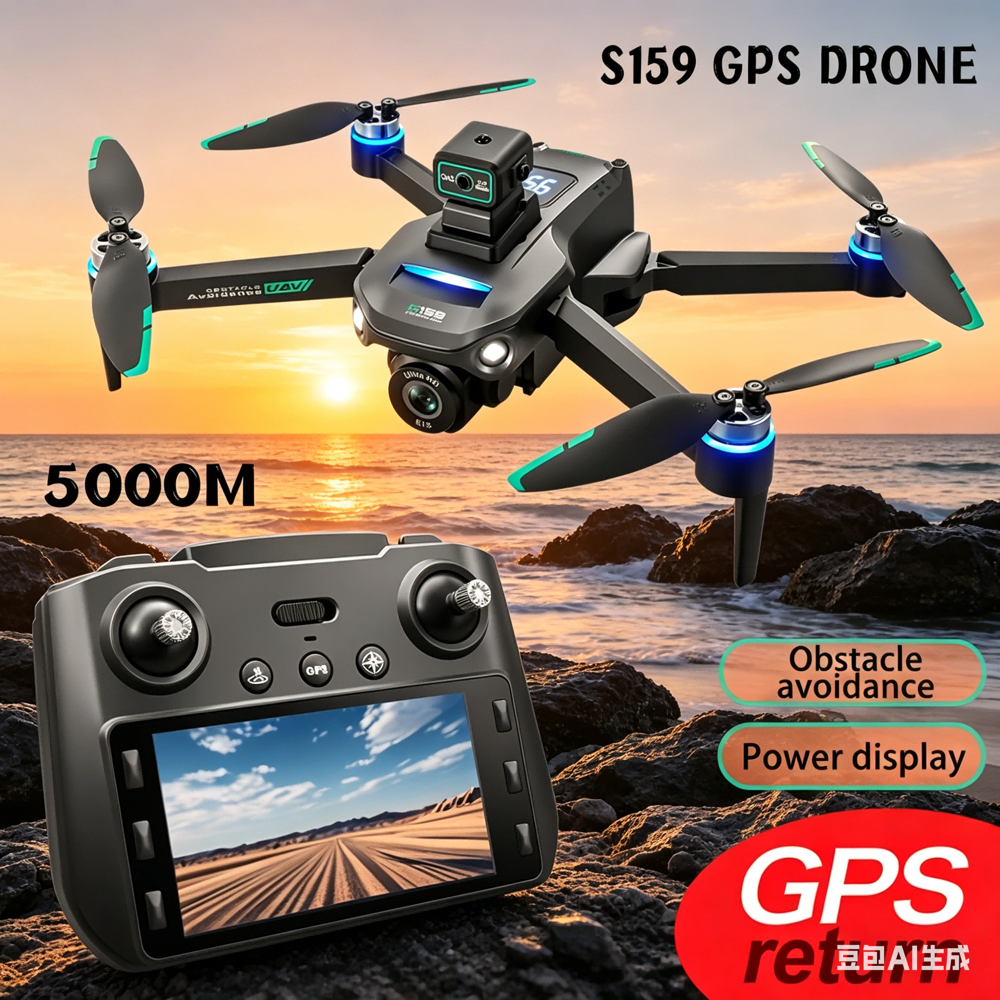 S159 GPS Drone 4K Profesional  - Drone Camera Night Vision avis et prix
