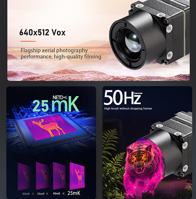 New Arrival 640x512 FPV Drone  - Drone Camera Thermal avis et prix